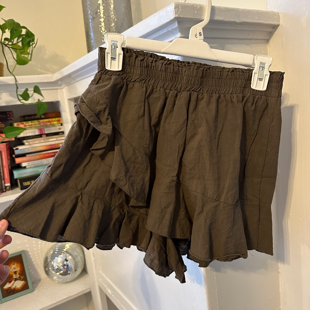 Shein green skort